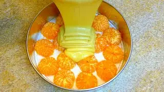 It is impossible to break away from him! Mandarin cake, tasty and quick with tea.