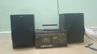 National Panasonic RX C53D deck with Sony 8ohm speakers.