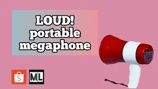 Unboxing: Best megaphone with siren || shopee haul  #megaphone #shopee