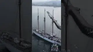 El Juan Sebastián de Elcano en Manzanillo, México