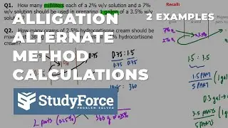 More Alligation Alternate Examples