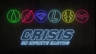 Crisis on Infinite Earths Neon Animation