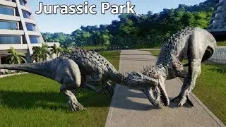 5 Indominus Rex Battle and Break Out | Jurassic World Evolution