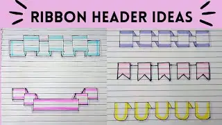 Header Idea for journal / Ribbon banners for journal