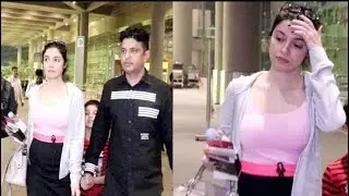 Yaad Piya Ke Aane Lagi’ Girl Divya Khosla Kumar Spotted With Her Husband & Son At Airport