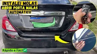Instalei MOLAS para ABERTURA do PORTA-MALAS Automático | VERSA - Para Todos os Carros Sedã [Fácil]