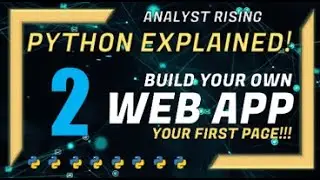 Build Your Own Web Application | Your First Page | Part 2