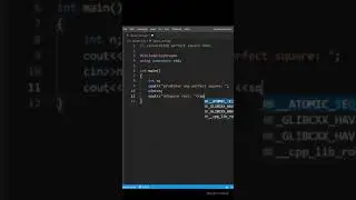 C++ program to print the square root of a perfect square| 