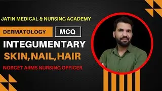 AIIMS NORCET MCQ || Dermatology MCQ #skin #nails #hair #dermatology #integumentary #nursingofficer