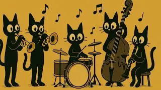 Black Cats’ Deep Bass Groove: Cozy Swing Jazz for Work & Relax