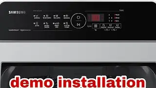 how to demo installation Samsung washing machine top loading new model 2022