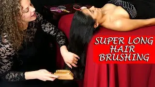 ASMR Sleep Inducing Hair Brushing & Whispers, Deeply Relaxing Spa Session for Long Hair