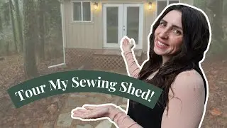 My dream sewing shed is finally done! Come take a look! | Craft Room Tour