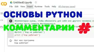 Комментарии в Python