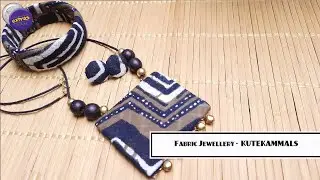 DIY Fabric Jewellery - #KuteKammals #FabricJewellery