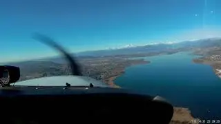 Cessna 172 - Real Flight - takeoff and cruise - cockpit view