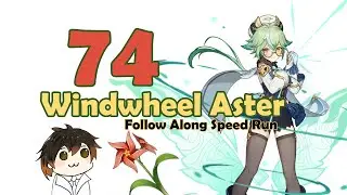 [Speed Farm] 74 Windwheel Aster | QUICK & EFFICIENT Follow Along Farming Route Genshin Impact