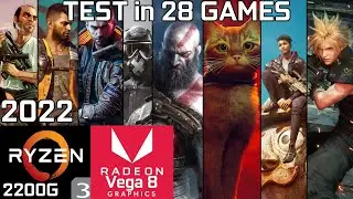 Ryzen 3 2200G + Vega 8 & 16GB RAM | Test in 28 Games