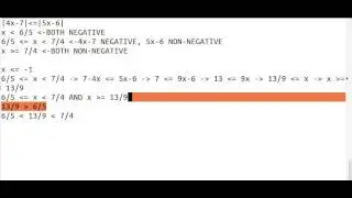 MAML, Inequalities and Absolute Value: Different Cases
