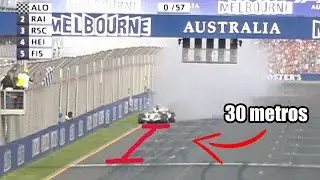 El día que a Button se le INCENDIÓ el motor FRENTE A LA META | GP de Australia 2006