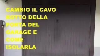 riparo la porta basculante del garage + spunti per isolarla