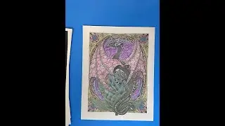 Coloring a Dragon by Bennett Klein