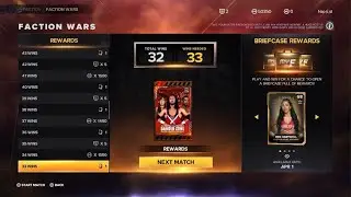WWE 2K23 MyFACTION Faction Wars Wins 20-32