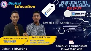 WEBINAR PEMBUATAN POSTER PEMBELAJARAN BER QRCPN