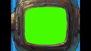 spongebob watching tv scene green screen version