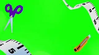 SCHOOL SUPPLIES OVERLAY GREEN SCREEN