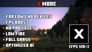 UNLIMITED FPS in Minecraft! (X Mode Texture Pack)