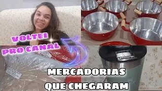ESTOU DE VOLTA/  MOSTRANDO AS MERCADORIAS NOVAS