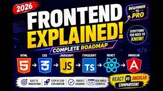 🚀 Frontend Development Explained | HTML, CSS, JavaScript, TypeScript, React & Angular 