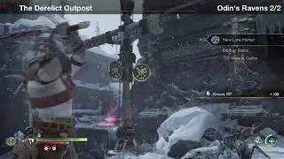 The Derelict Outpost 100% Completion (Odin's Ravens, Lore, Artefacts) - God of War Ragnarok