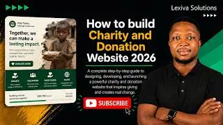 How to build Charity and Donation Website 2026 | Step by Step Tutorial