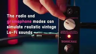 SONICAKE Wave Crush | Digital Bitcrusher Guitar Bass Synth Synthesizer LoFi Effects Pedal
