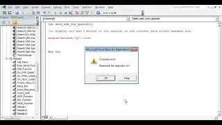 Excel VBA DateAdd to add one extra quarter to the current date   display on message box   assign mac