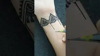 Unique style bracelet mehndi😍 #mehndi #henna