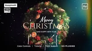 Top After Effects Projects: Christmas Logo Animation + Free Font