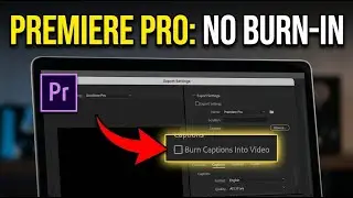 How to disable closed captions burn-in in Premiere Pro - Full Guide