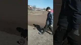 Пашем огород с помощью лебедки