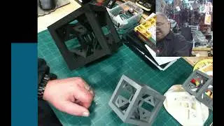 Tesseract cube decoration printed on Bambu X1C
