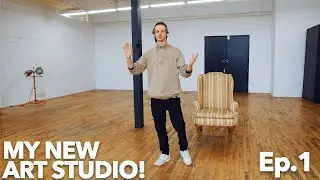 MY NEW ART STUDIO! // (SLEWDIO_1)