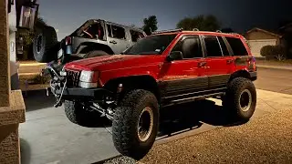 Test driving the Manual ax15 swapped zj jeep grand Cherokee