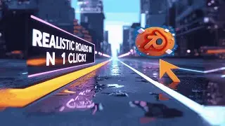 Create REALISTIC Roads in 1 Click! | Procedural Road Generator - Blender 4.3
