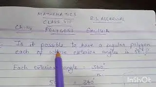 Mathematics Class 8th Ch-14 Polygons Ex.14.A Q2. RS Agarwal