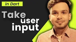 How to take input from user in dart? | Take user input in Flutter | Hindi