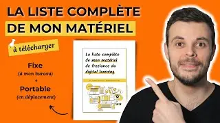 La liste complète de mon matériel pour optimiser mon travail en Digital Learning à télécharger 🖥️🖱️