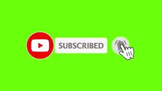 Subscribe & notification bell green screen (NO COPYRIGHT)