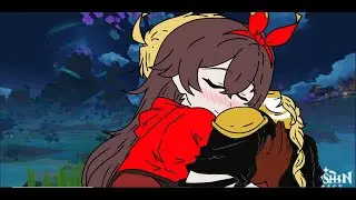 Genshi Impact [ AETHER X AMBER ] : Aether y Amber van de paseo a inazuma/ en español latino